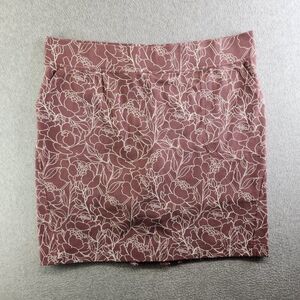 Duluth Skirt Womens XL Pink Floral NoGA Naturale Skort Travel Sightseeing Resort